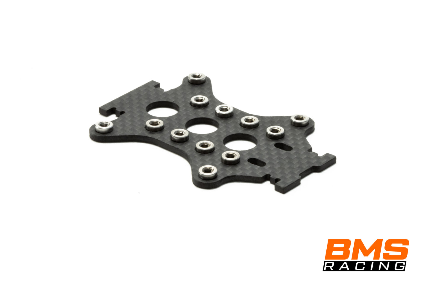 JS-2 Mid Plate with Pressnuts Fitted - T700 Carbon