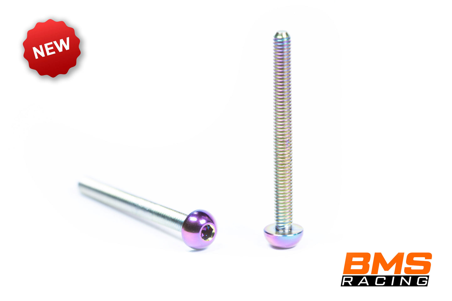 Titanium Bolts 4 x M3 30mm Rainbow Dome Head